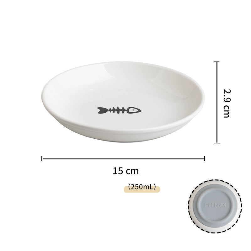 Ceramic Cat Bowls Whisker Friendly