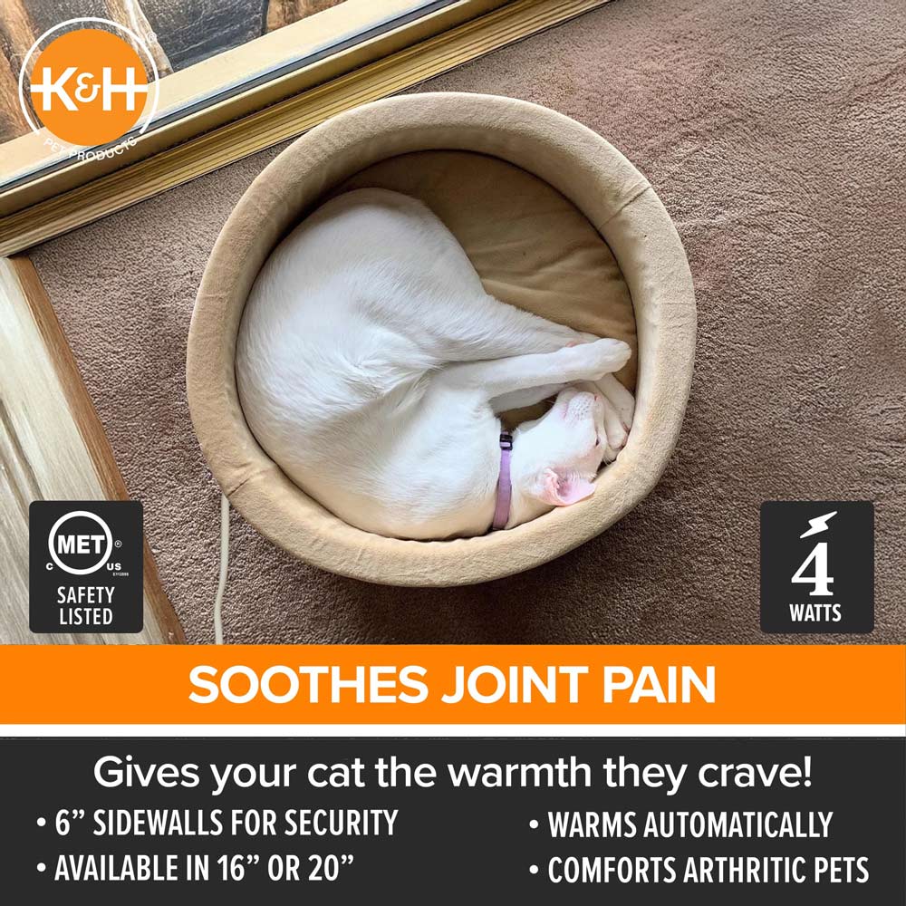 Thermo-Kitty Bed Indoor Heated Cat Bed
