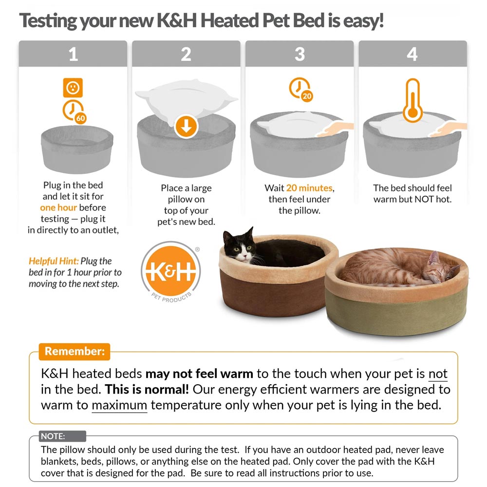 Thermo-Kitty Bed Indoor Heated Cat Bed